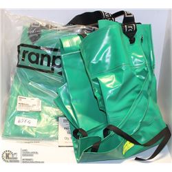 LOT OF 2 PAIRS RAN PRO CHEMICAL OVERALLS SIZE M