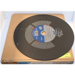 LOT OF 10  NORTON 14X1/8X1 CUTOFF BLADES