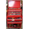 Image 1 : RED STEEL 5-DRAWER ROLLING LOCKABLE