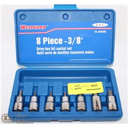 WESTWARD HEX KEY SOCKET SET