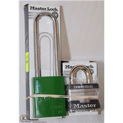 LOT OF 2 MASTER LOCKS