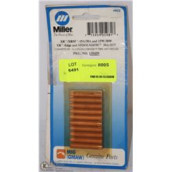 LOT OF 2 PACKS OF MILLER MIG GUN TIPS