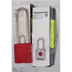 LOT OF 4 LONG SHANK MASTER LOCKS