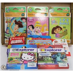 FLAT OF LEAP FROG GAMES AND SCRABBLE