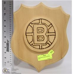 WOOD BOSTON BRUINS HOCKEY WALL