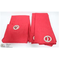 PAIR OF ECLIPSE RED BLACK OUT PANELS