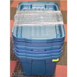 SET OF 4 LARGE RUBBERMAID ROUGHNECK