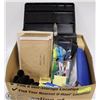 Image 1 : BOX W/OFFICE SUPPLIES INCL. NEW ITEMS -