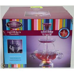 NOSTALGIA ELECTRICS LIGHTED PARTY FOUNTAIN - PUNCH