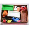 Image 1 : BOX OF HANDMADE WOOD CARS & SEMI TRUCKS