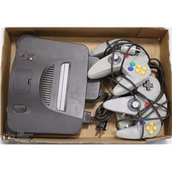 FLAT WITH NINTENDO 64 W/ CONTROLLERS