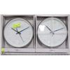 Image 1 : TWO GREY 3D NUMBERS WALL CLOCK