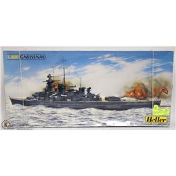 HELLER GNEISENAU 1.400 MODEL KIT 23" LONG