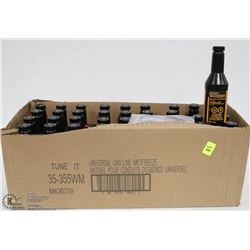 CASE WITH 36 BOTTLES OF GAS LINE ANTI-ANTIFREEZE