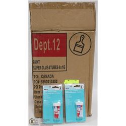 CASE WITH 48 CONTAINERS OF 4 SUPER GLUE TUBES