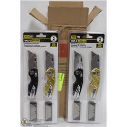 CASE WITH 12 NEW FOLDING UTILITY KNIVES