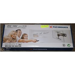 FLEXMOUNT FULL MOTION LOW PROFILE TV WALL MOUNT