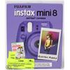 Image 1 : FUJIFILM INSTAX MINI8 CAMERA W/10 SHEETS (PURPLE)