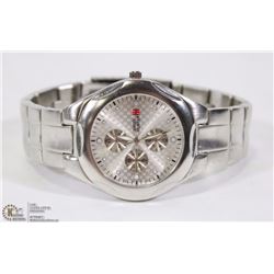 SWISS HUNTER STAINLESS STEEL SILVER DIAL