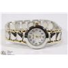 Image 1 : PICADAR QUARTZ TOW TONED WHITE DIAL LADIES WATCH