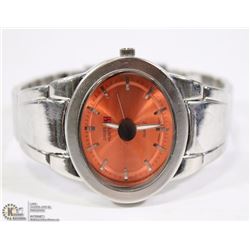 SWISS HUNTER QUARTZ STAINLESS STEEL ORANGE DIAL