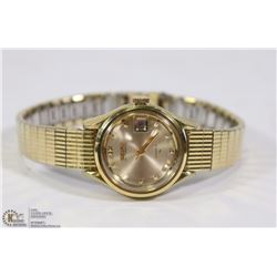 SEIKO AUTOMATIC STAINLESS STEEL GOLD TONE LADIES