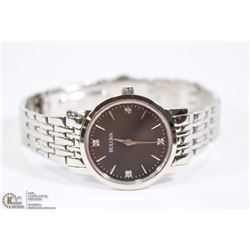 BULOVA QUARTZ STAINLESS STEEL DIAMOND WITH BLACK