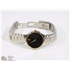 Image 1 : MOVADO STAINLESS STEEL BLACK DIAL TWO TONE LADIES