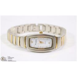 PICADAR QUARTZ STAINLESS STEEL WHITE DIAL TWO TONE