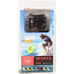 NEW 1080P SPORTS ACTION CAM WITH MOUNTS