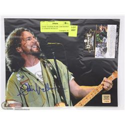 EDDIE VEDDER PEARL JAM SIGNED 8 X 10 PHOTO WITH CO