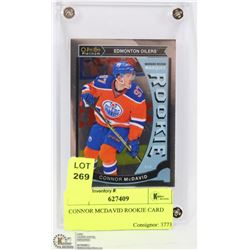 CONNOR MCDAVID ROOKIE CARD