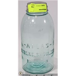 VINTAGE ATLAS STRONG SHOULDER MASON JAR