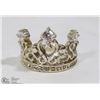 Image 1 : CROWN FASHION RING SIZE 8