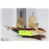 Image 1 : BONE CARVED SHIP