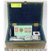 Image 1 : OLD METAL SHIP BOX WITH CANADIAN COINS, COLLECTOR