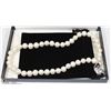 Image 1 : KREMENTZ STERLING S925 SILVER PEARL 16" NECKLACE