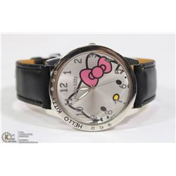HELLO KITTY WATCH BLACK STRAP