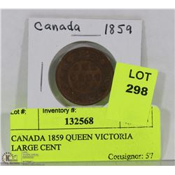 CANADA 1859 QUEEN VICTORIA LARGE CENT