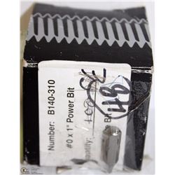 LOT OF 48 #0 ROBERTSON BITS