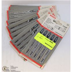 9 PACKS OF 5 BOSCH JIG SAW BLADES