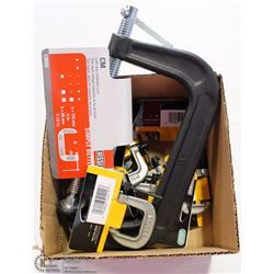 1 LARGE C CLAMP AND TONS OF SMALL C CLAMPS