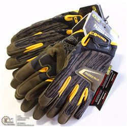 LOT OF 4 PAIRS OF MECHANIX WEAR PADDED PALM WORK
