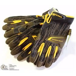 LOT OF 3 PAIRS OF MECHANIX WORK GLOVES SIZE MED