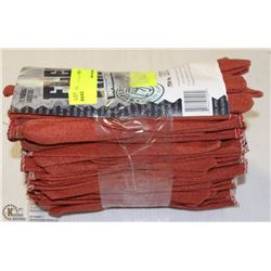 LOT OF 16 PAIRS OF NITRILE IMPREGNATED GLOVES SIZE