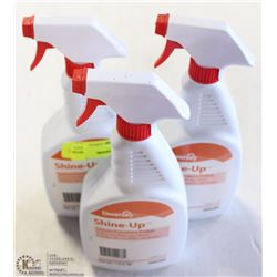 3 946ML BOTTLES OF SHINE UP FURNITURE POLISH