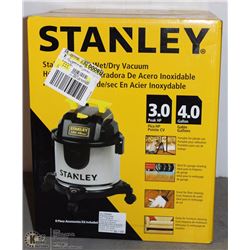STANLEY STAINLESS STEEL 4GAL SHOP VAC