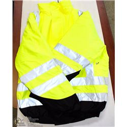 SAFE AND SOUND XL YELLOW REFLECTIVE COAT