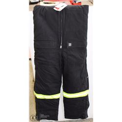 BIG BILL MEDIUM OVERALLS BLACK WITH REFLECTIVE