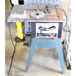 SEARS CRAFTSMAN 9" MOTORIZED TABLE SAW WITH STAND